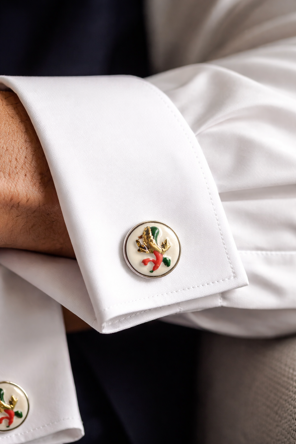 Gemelli Uomo in Porcellana di Capodimonte - Asso di Bastoni